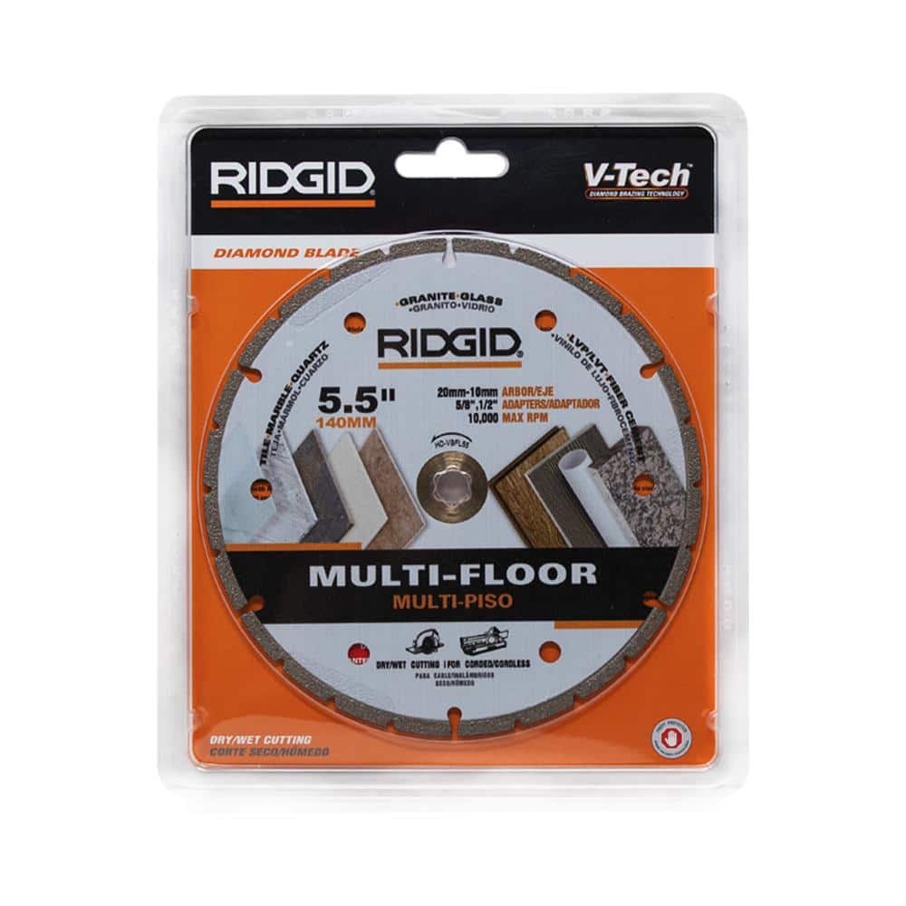 RIDGID 5.5 in. Multi-Flooring Segmented Diamond Blade (4)