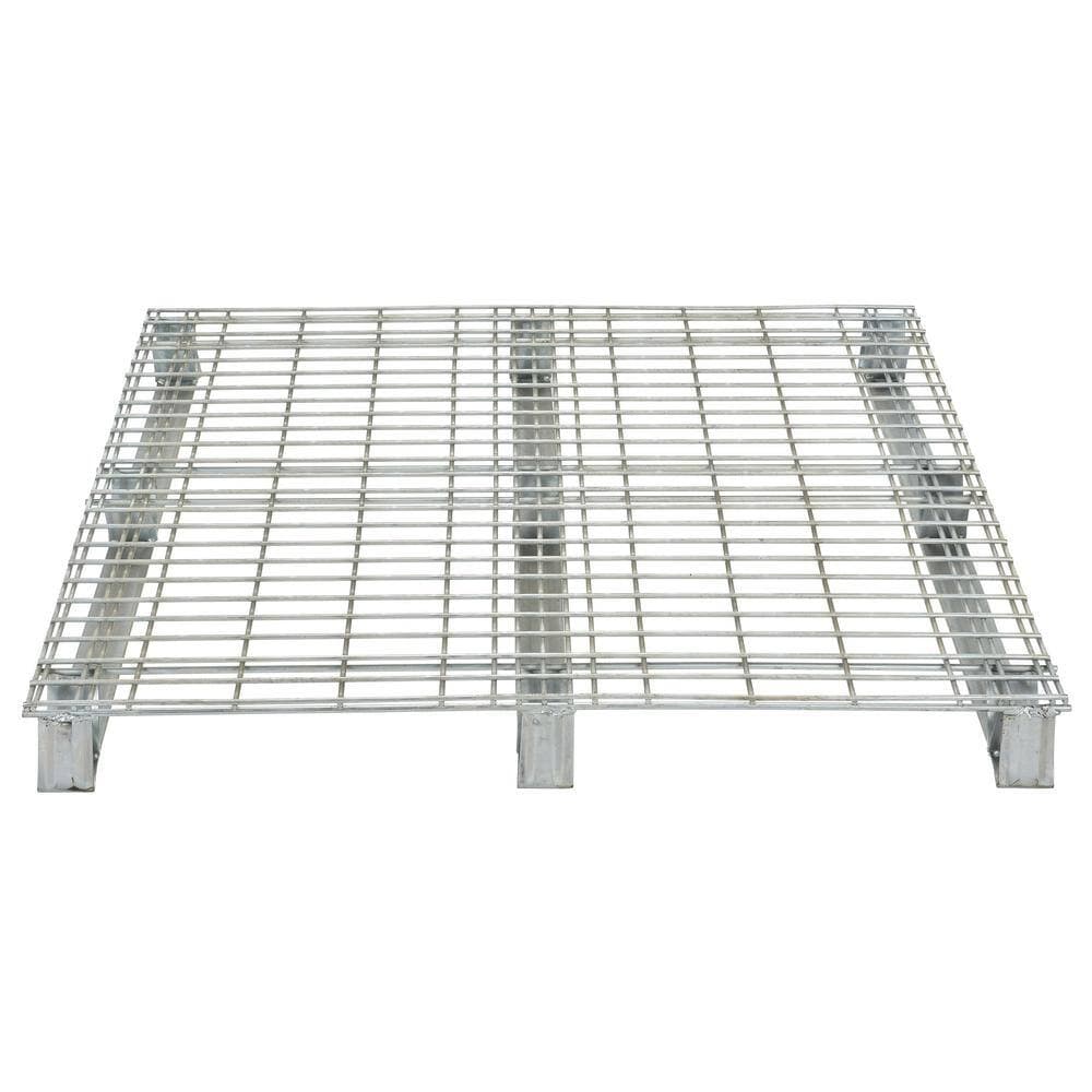 Vestil 40 in. x 48 in. x 4 in. Galvanized Steel Welded Wire Pallet (3)