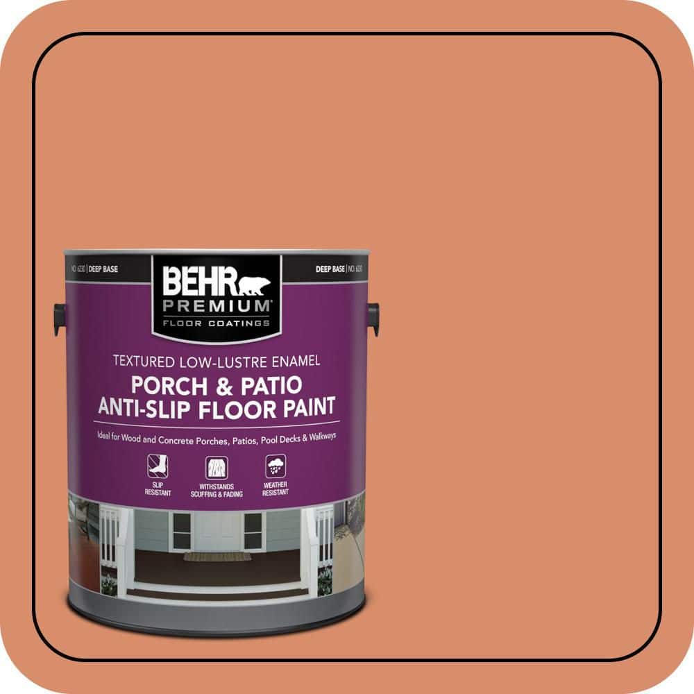 BEHR PREMIUM 1 gal. #MQ4-38 Balcony Sunset Textured Low-Lustre Enamel Interior/Exterior Porch and Patio Anti-Slip Floor Paint (1)