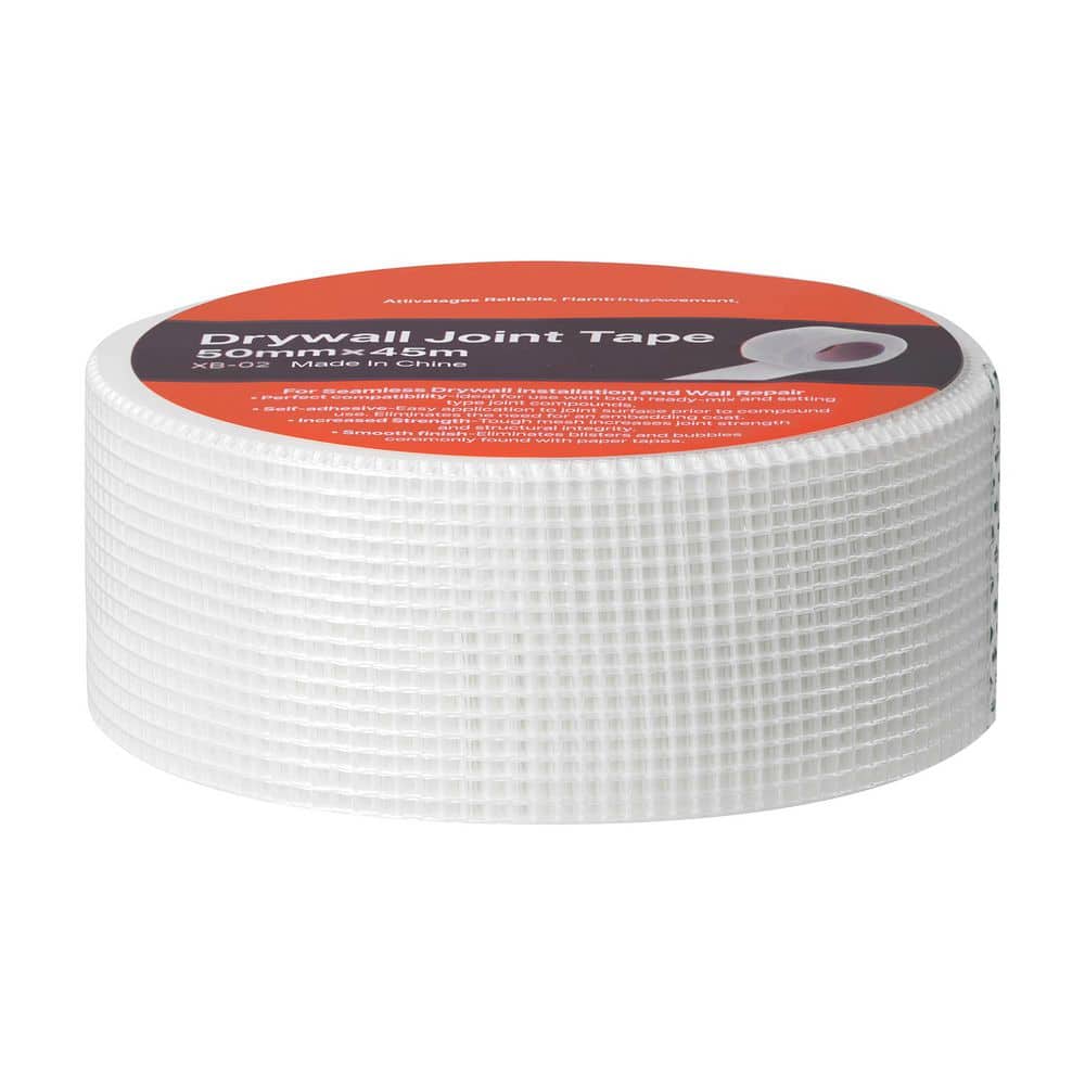 VEVOR Drywall Mesh Tape, 147.64 ft. L Self-Adhesive Fiberglass Drywall Joint Tape for Easy Sheetrock Ceiling Crack Repair (2)
