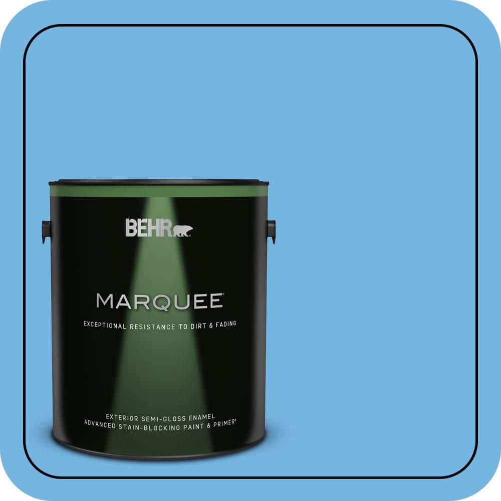 BEHR MARQUEE 1 gal. #P510-4 Electra Semi-Gloss Enamel Exterior Paint & Primer