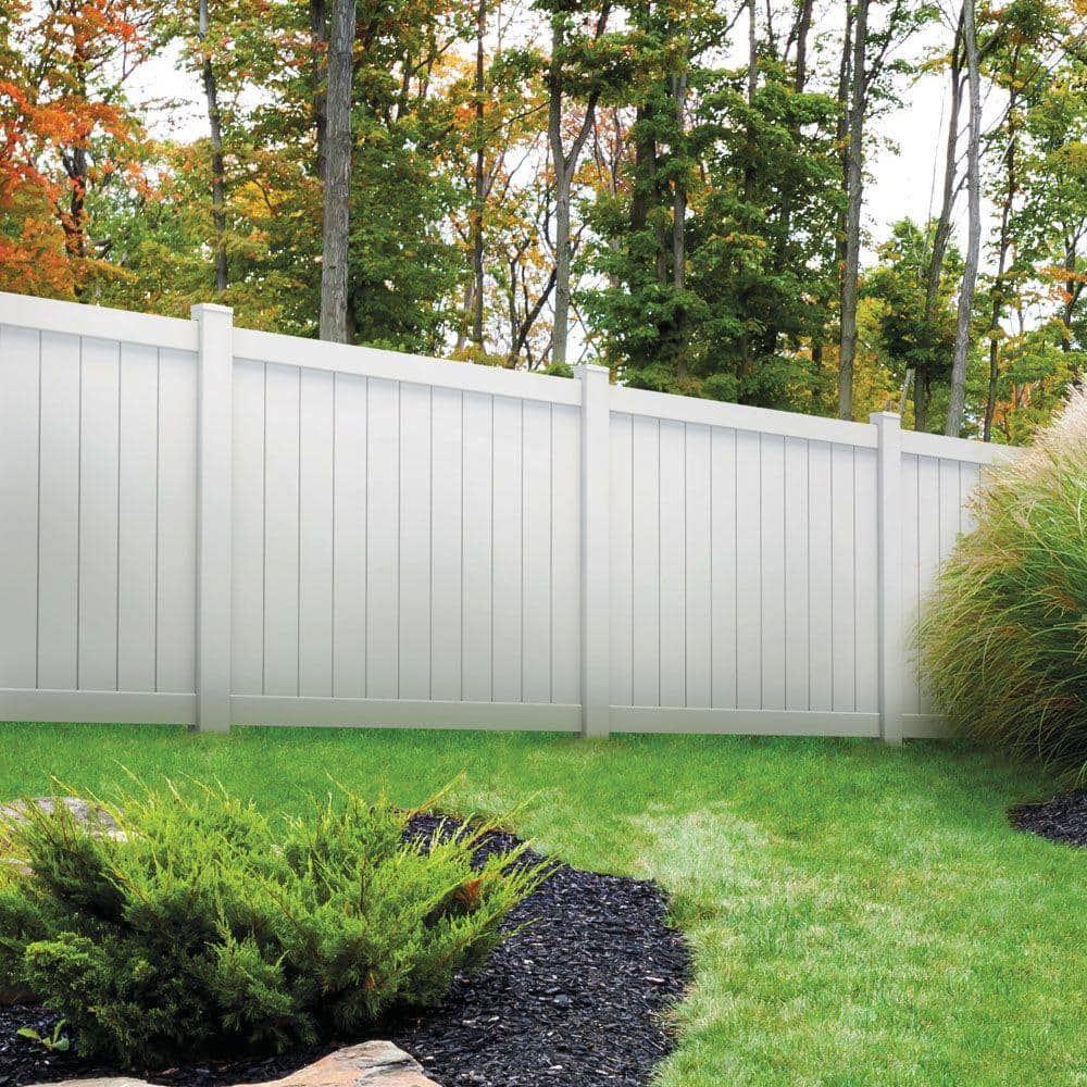Barrette Outdoor Living Washington 6 ft. H x 6 ft. W Vinyl Privacy Fence Panel (Unassembled) (2)