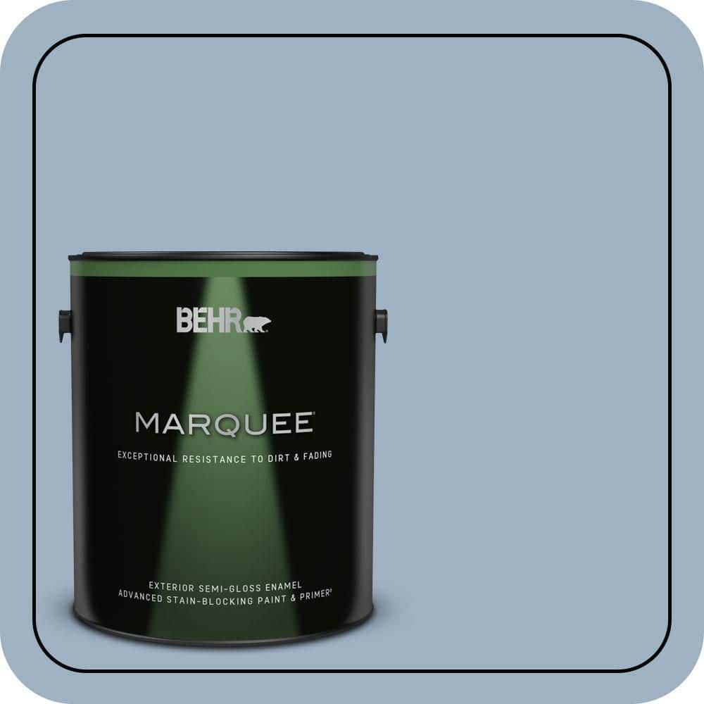 BEHR MARQUEE 1 gal. #S520-3 Perfect Landing Semi-Gloss Enamel Exterior Paint & Primer