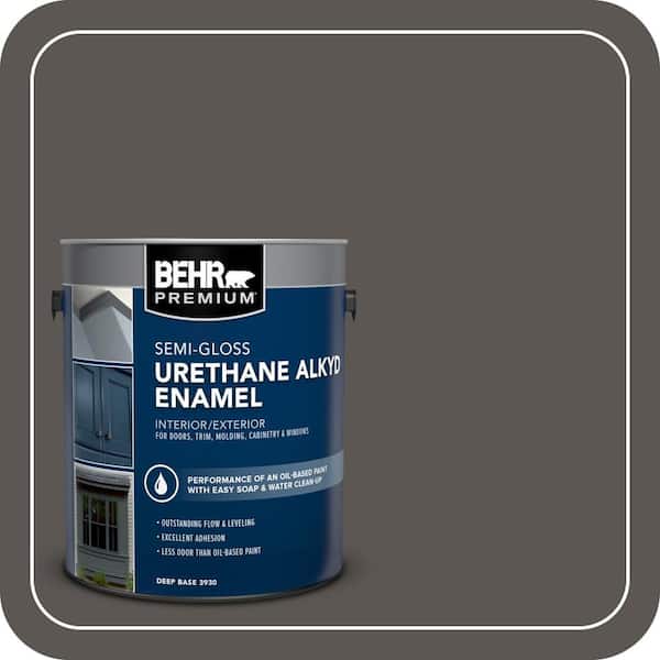 BEHR PREMIUM 1 gal. #MQ2-62 Peppery Urethane Alkyd Semi-Gloss Enamel Interior/Exterior Paint (2)