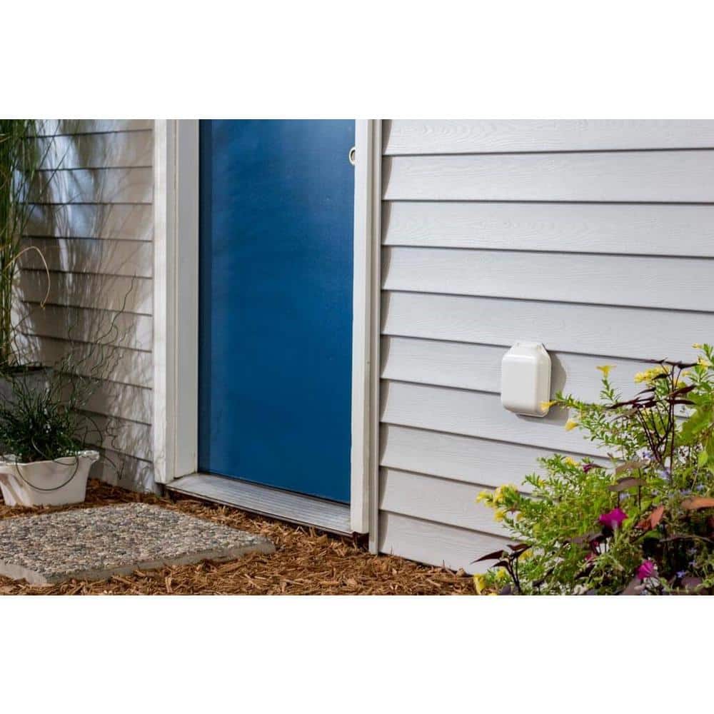 NO-PEST VENT 4 in. Low Profile Dual Door Wall Vent in White (3)