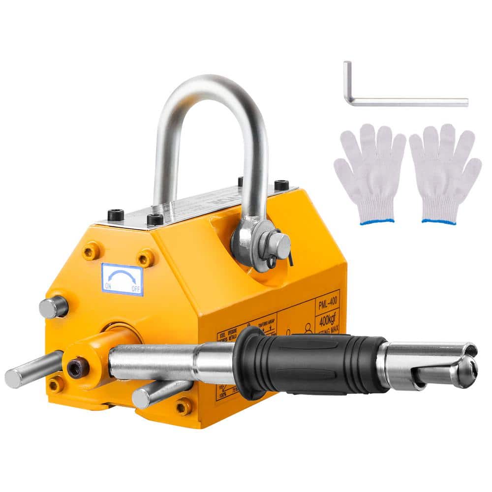 SKYSHALO Magnetic Lifter, 880 lbs./400 kg Pulling Capacity, 2.5 Safety Factor, Neodymium & Steel, Lifting Magnet with Release (1)
