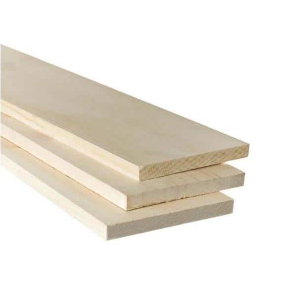 Unbranded 1 in. x 8 in. x 8 ft. Premium Kiln-Dried Square Edge Whitewood Common Board (2)