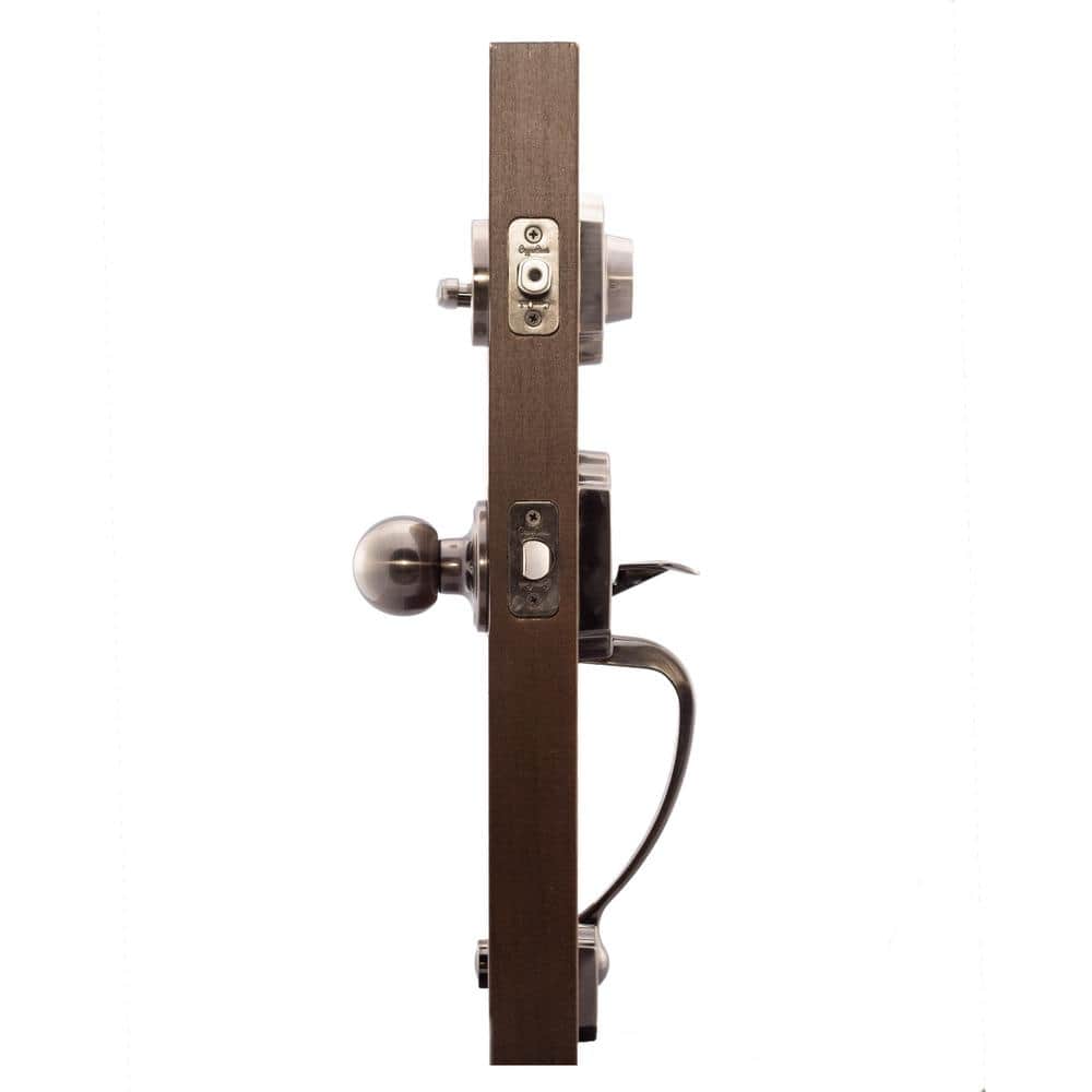 Copper Creek Heritage Antique Nickel Door Handleset and Ball Knob Trim (3)
