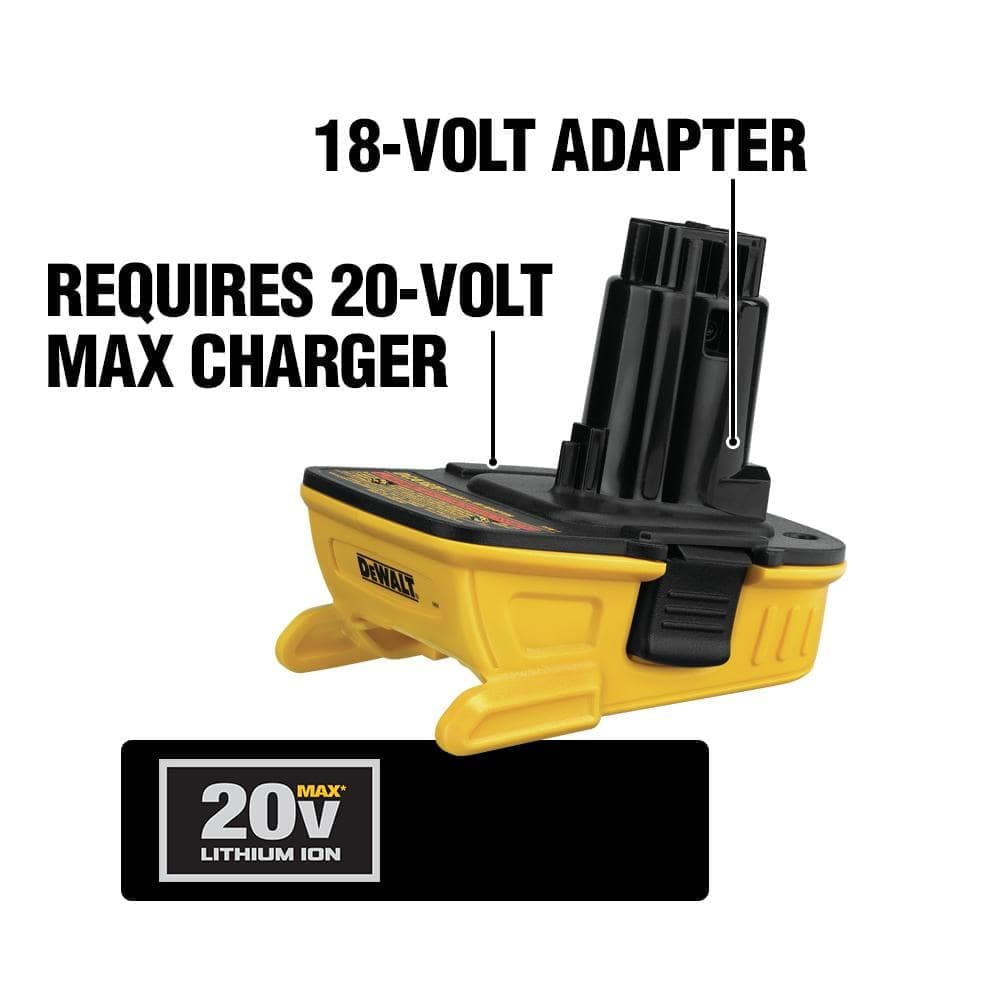 DEWALT 20V MAX Lithium-Ion Battery Adapter for 18V Tools (2)