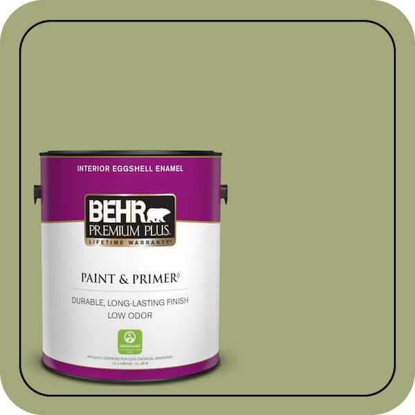BEHR PREMIUM PLUS #M350-5 Mossy Cavern Enamel & Primer Color Sample (2)