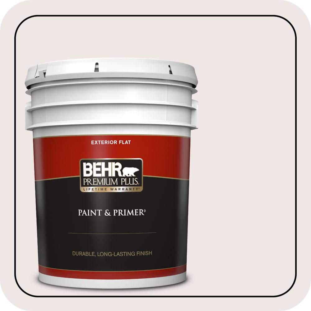 BEHR PREMIUM PLUS 5 gal. #690E-1 Shell Brook Flat Exterior Paint & Primer