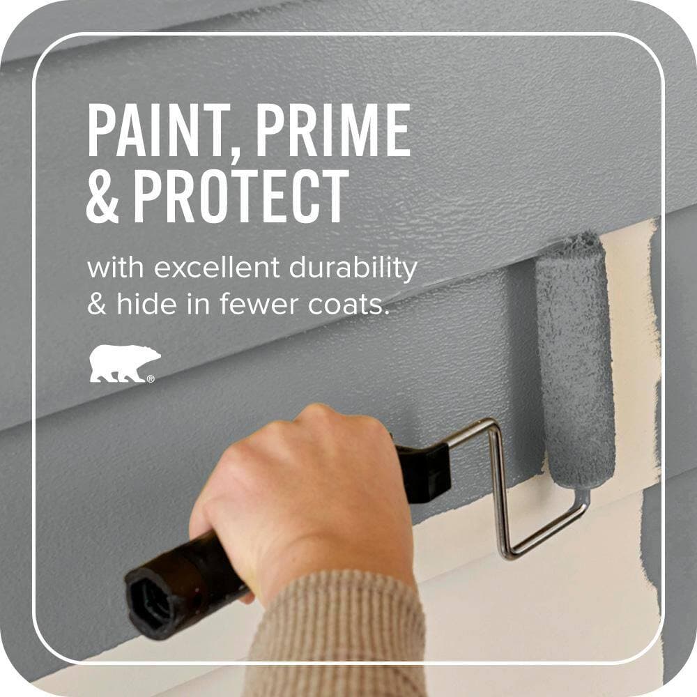 BEHR ULTRA 1 gal. #T12-10 Game Over Satin Enamel Exterior Paint & Primer (3)