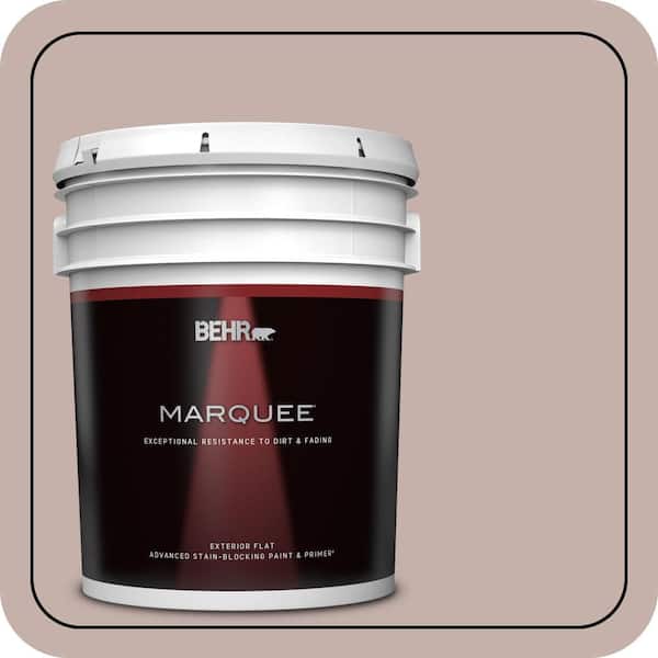 BEHR MARQUEE 5 gal. #PPU17-10 Mauvette Flat Exterior Paint & Primer (2)