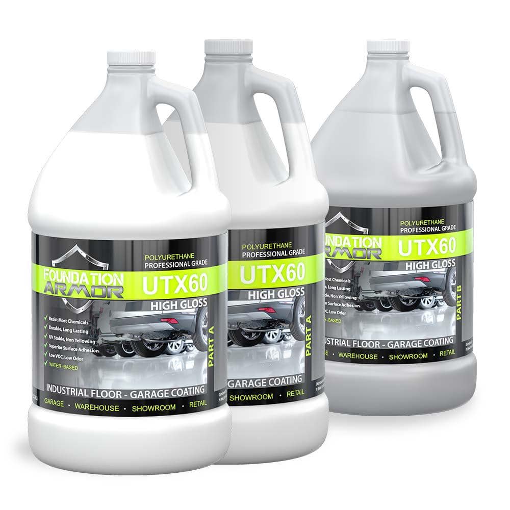Foundation Armor Armor 2.5 gal. Clear High Gloss Water-Based Urethane Concrete Floor Coating