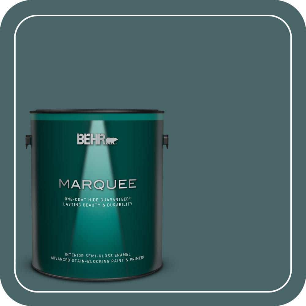BEHR MARQUEE 1 gal. #MQ6-02 Walk Me Home One-Coat Hide Semi-Gloss Enamel Interior Paint & Primer