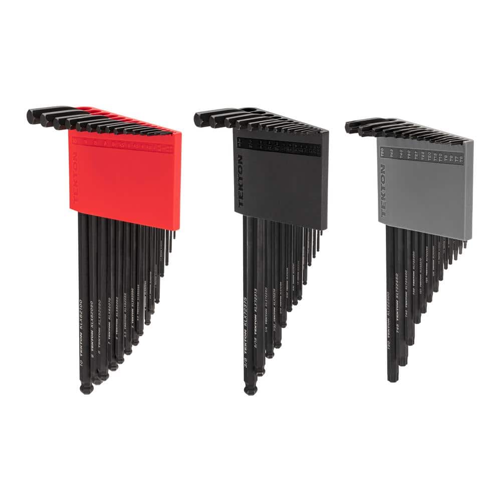 TEKTON Ball End Hex and Star L- Key Set with Holder, 41-Piece (0.050-3/8 in. 1.3-10 mm, T6-T50) (2)