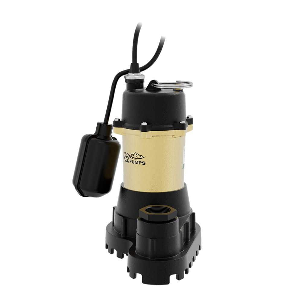 Unbranded 1/3 HP Heavy-Duty Cast Iron Sump Pump with Piggyback Vertical Switch (3)