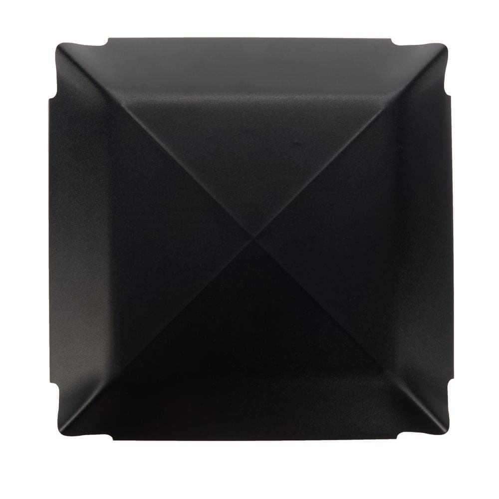 HY-C 8 in. Round California Oregon Bolt-On Single Flue Chimney Cap in Black Galvanized Steel (3)