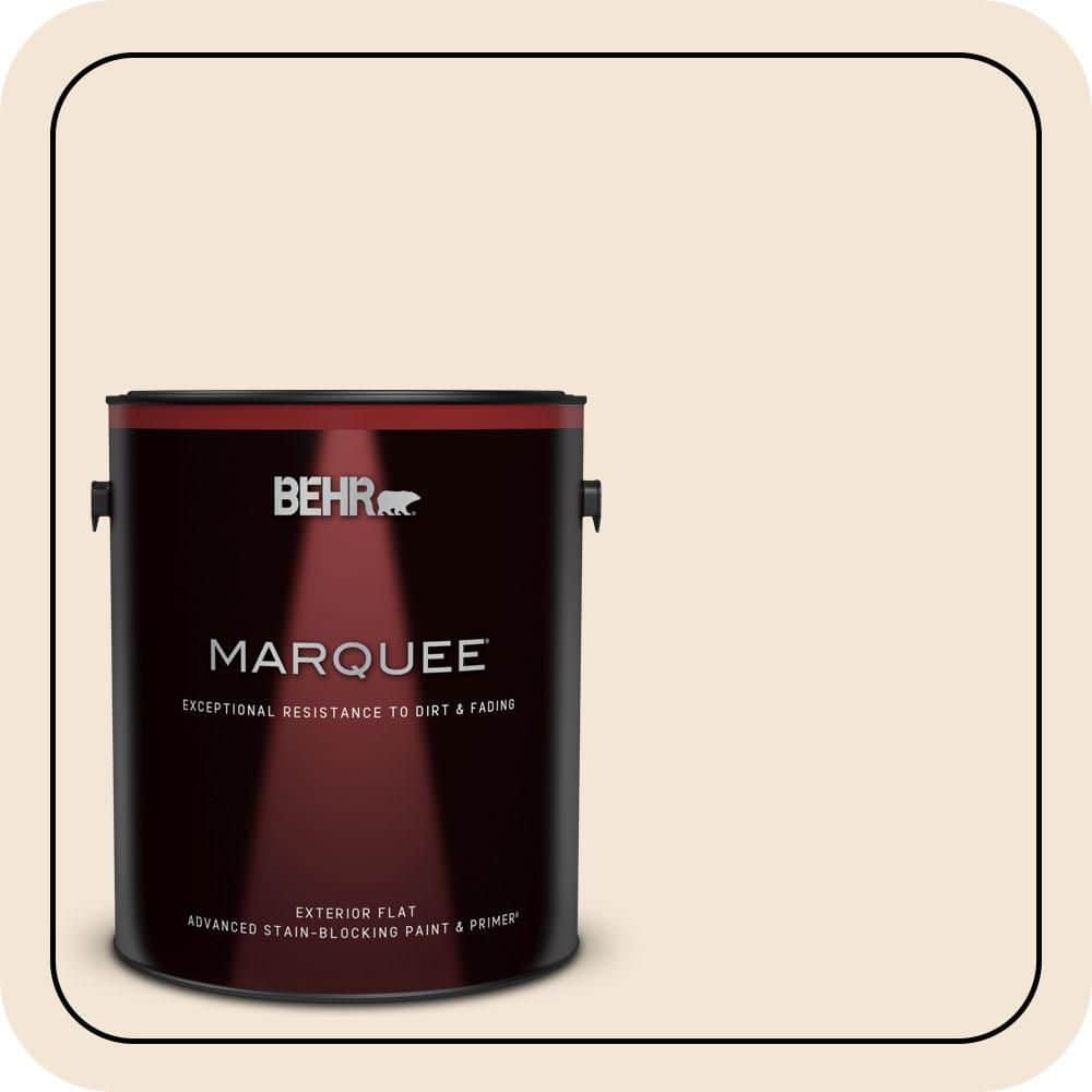 BEHR MARQUEE 1 gal. #PPU5-11 Delicate Lace Flat Exterior Paint & Primer