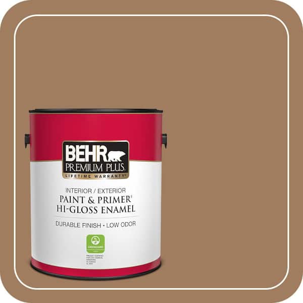 BEHR PREMIUM PLUS 1 gal. #MQ2-11 Outdoor Land Hi-Gloss Enamel Interior/Exterior Paint & Primer (2)