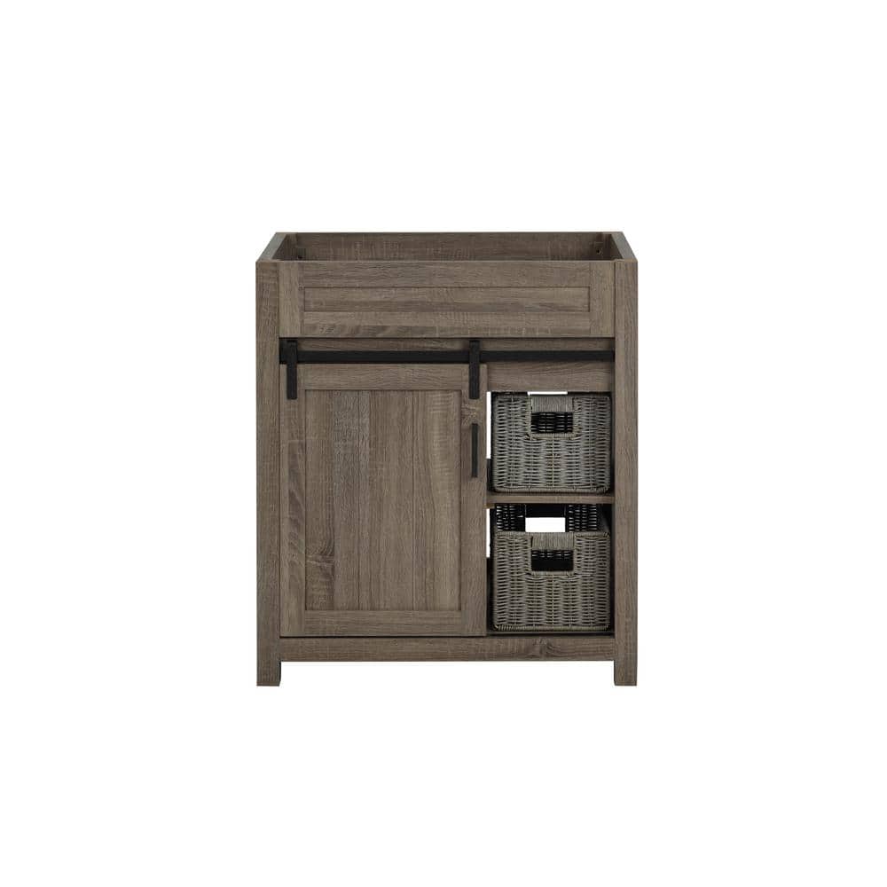 TILE & TOP Farm Barn in.W 21 in. D 33.50 in. H Bath Vanity Cabinet Only