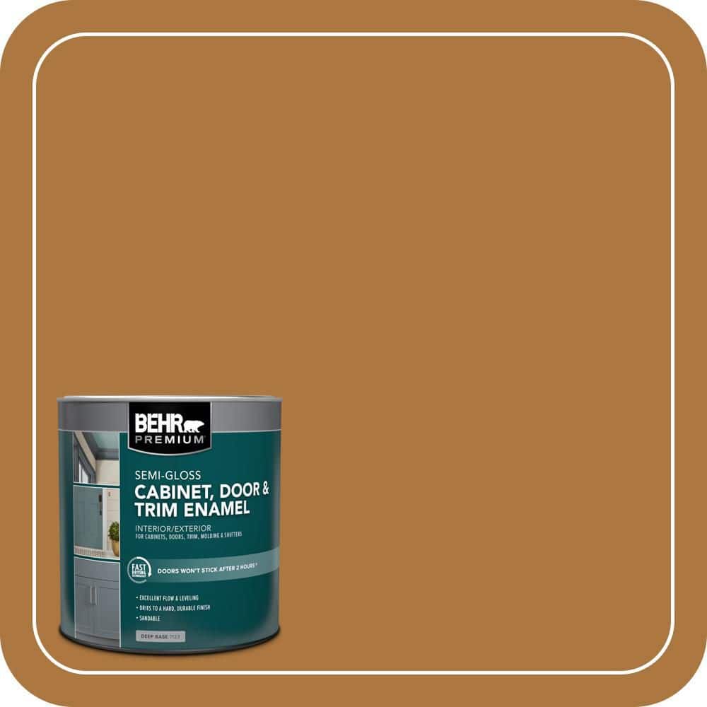 BEHR PREMIUM 1 qt. #M250-7 Blonde Wood Semi-Gloss Enamel Interior/Exterior Cabinet, Door & Trim Paint
