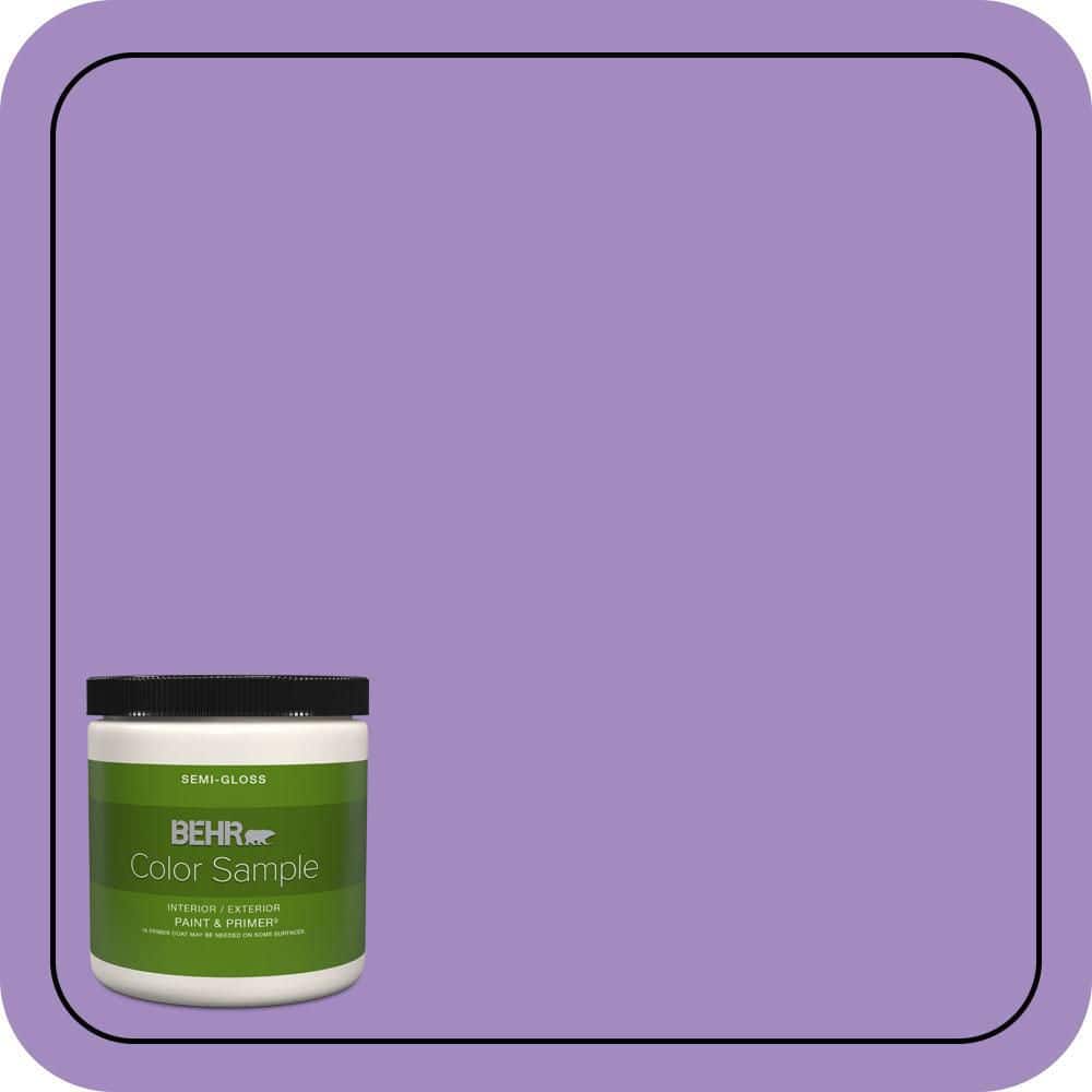 BEHR PREMIUM PLUS 8 oz. #P570-4 Classic Bouquet Semi-Gloss Interior/Exterior Paint & Primer Color Sample