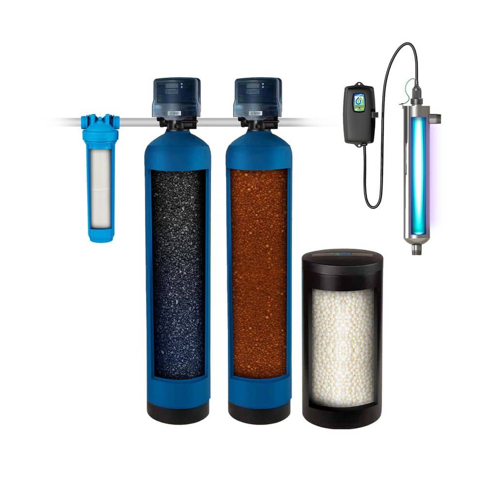 KIND Whole House Well Water Filter and Salt-Based Softener Combo with UV (2)