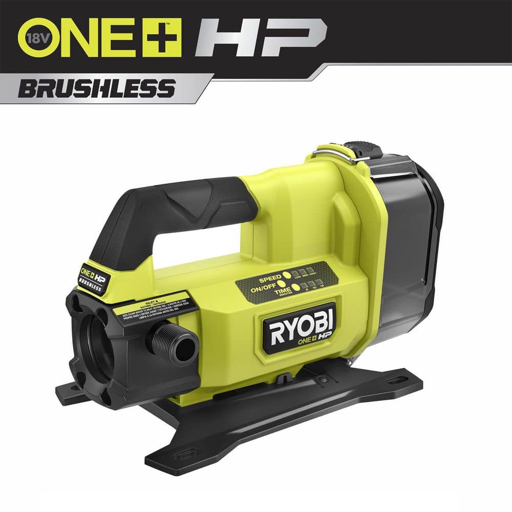 RYOBI ONE+ HP 18V hp Cordless Battery Powered Transfer Pump with 2.0 Ah Battery and Charger