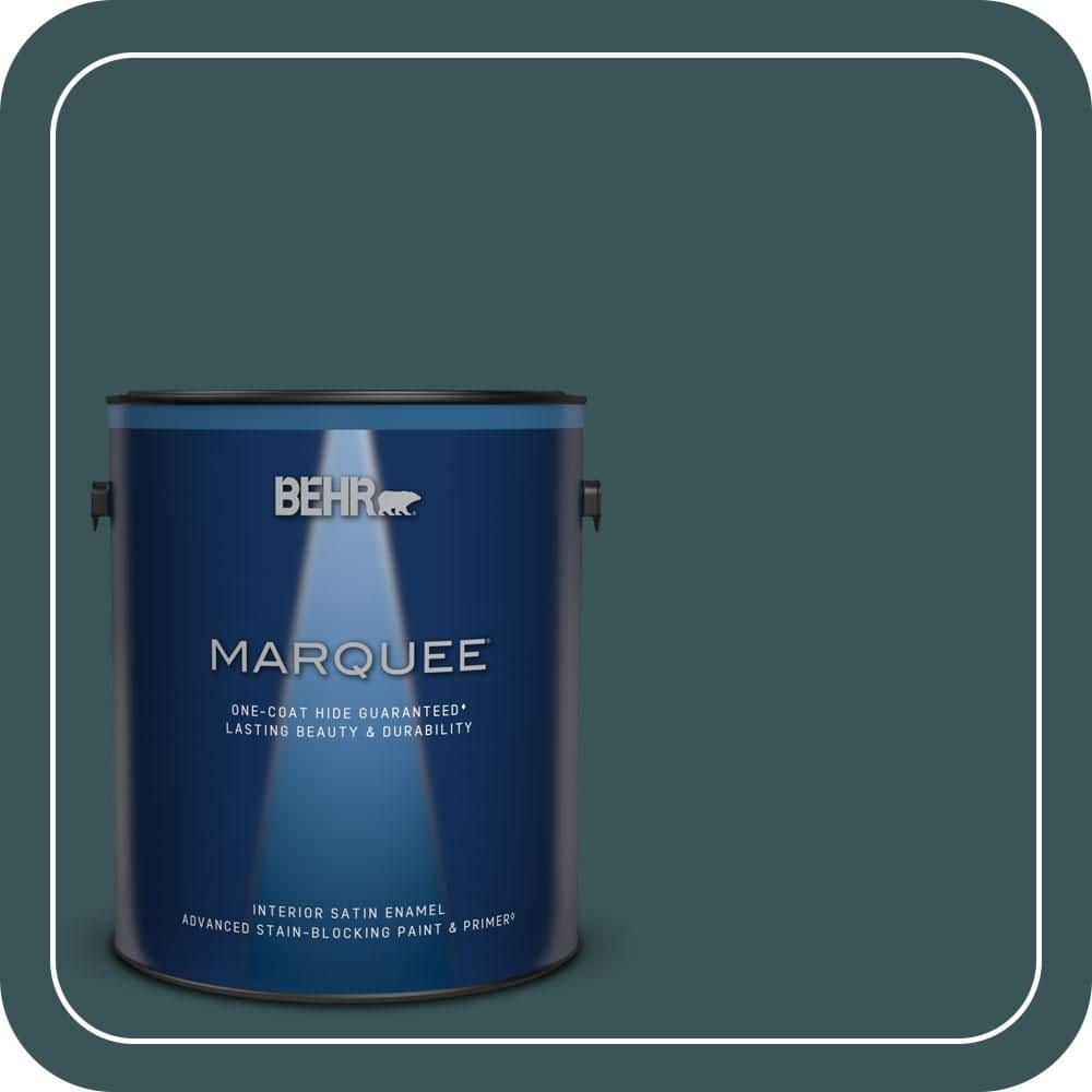 BEHR MARQUEE 1 gal. #T11-6 Almost Famous Satin Enamel Interior Paint & Primer