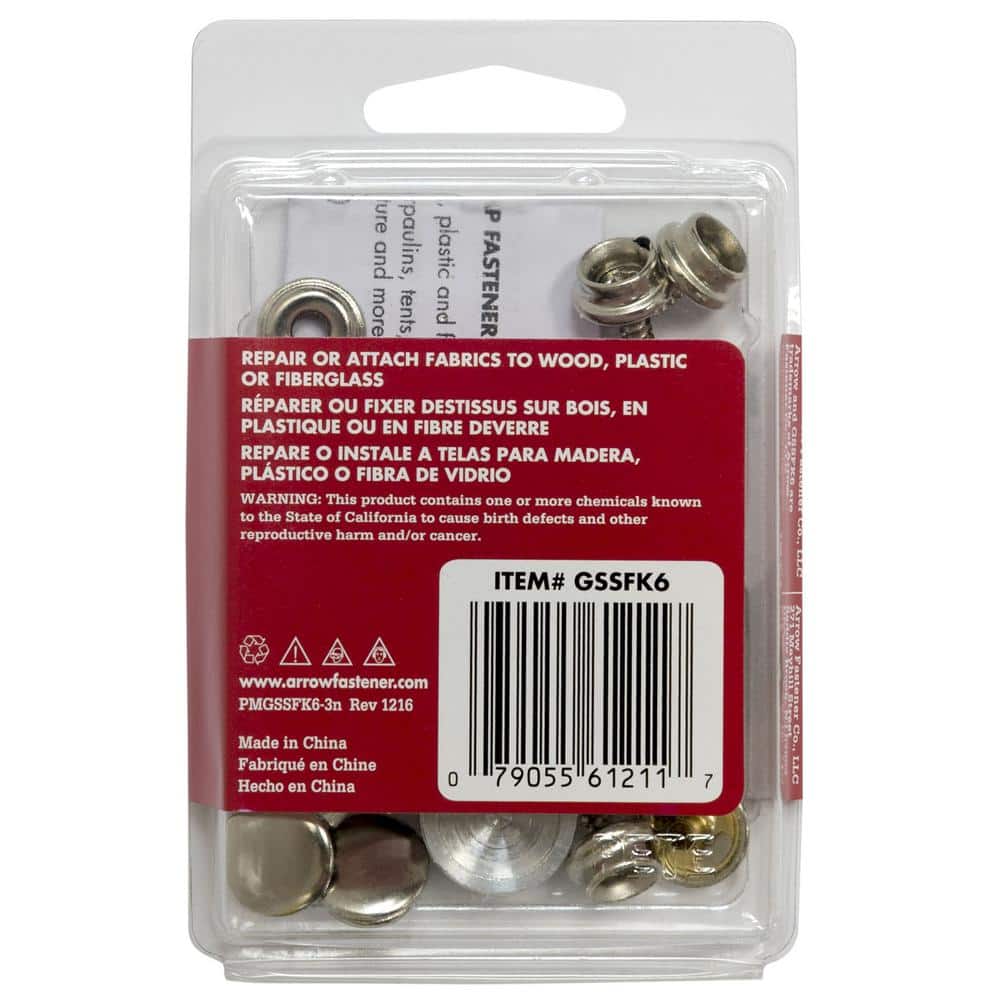 Arrow Screw and Snap Fastener Kit (3)