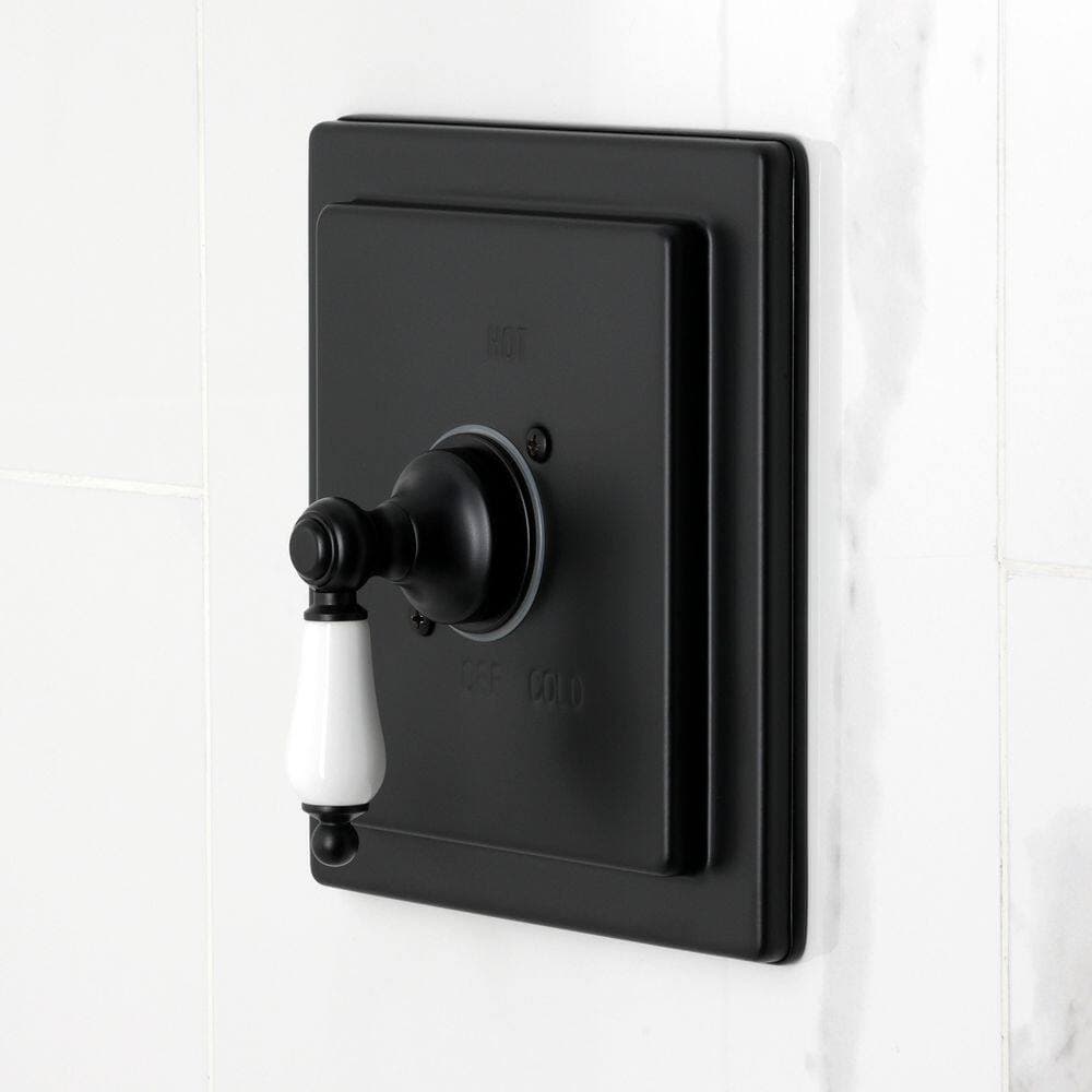 Kingston Brass Demure 1-Handle 1-Spray Tub and Shower Faucet 1.8 GPM in Matte Black (3)