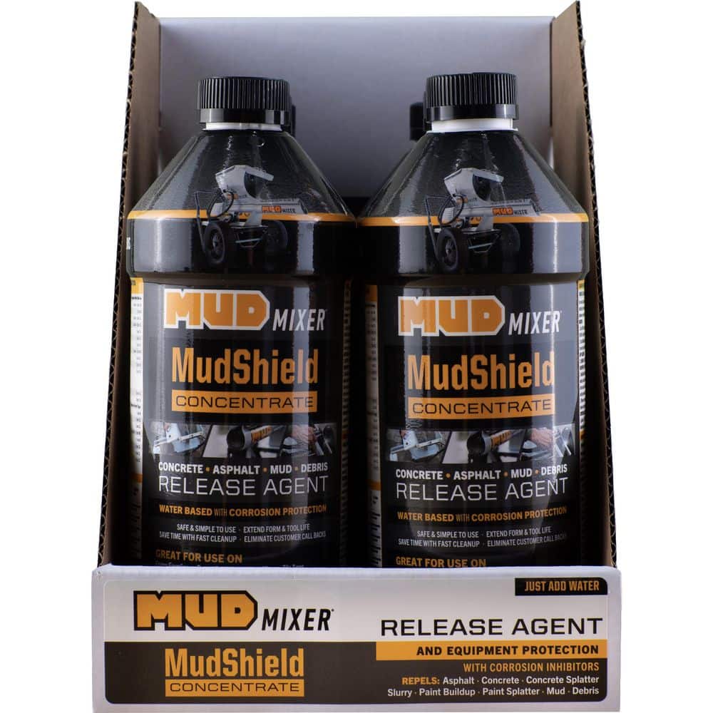 MUDMIXER MudShield 32 oz. Concentrate-Industrial-Grade Concrete Release and Anti-Corrosion Shield (6-Pack)