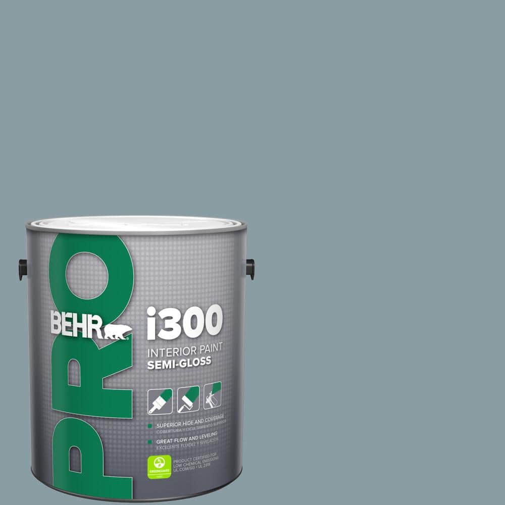BEHR PRO 1 gal. #540F-4 Shale Gray Semi-Gloss Interior Paint