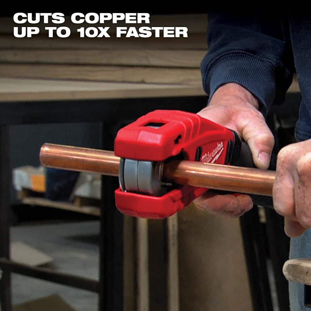 Milwaukee M12 12V Lithium-Ion Cordless Copper Tubing Cutter Kit with 1.5 Ah Battery, Charger and Hard Case (2)