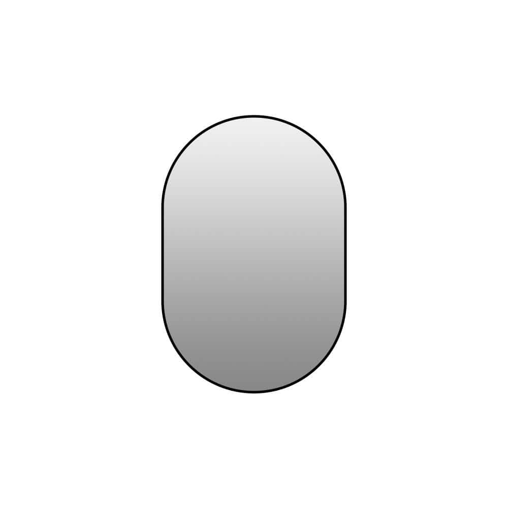 Unbranded 36 in. x 24 in. Black Framed Bathroom Wall Mirror with HD Glass, Modern Design for Vertical or Horizontal Hanging (1)