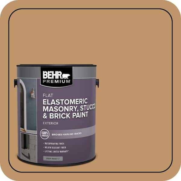 BEHR PREMIUM 5 gal. #MS-37 Canyonland Elastomeric Masonry, Stucco and Brick Exterior Paint (3)