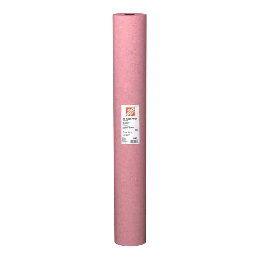 The Home Depot 35 in. x 150 ft. 9 Mil Red Rosin Paper Drop Cloth