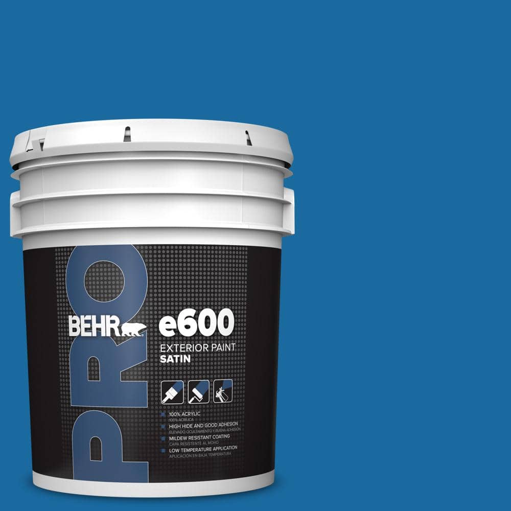 BEHR PRO 5 gal. #S-G-560 Jazz Blue Satin Exterior Paint
