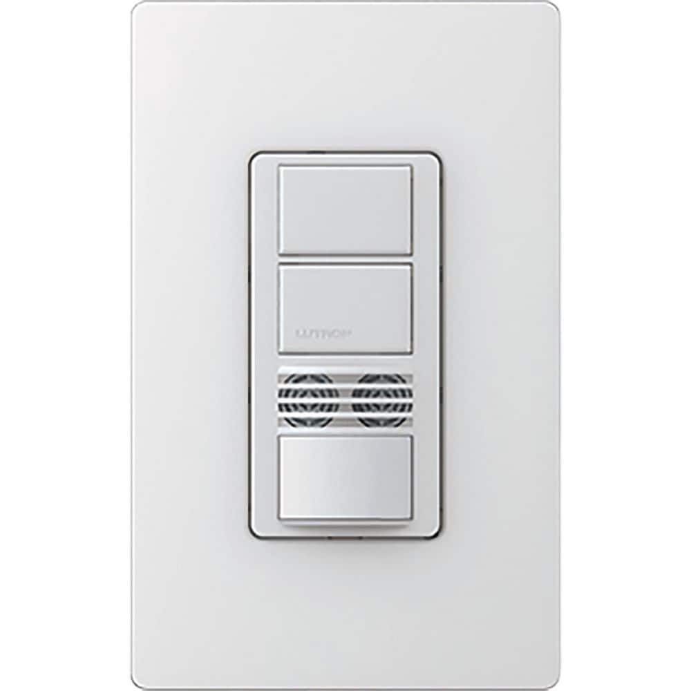 Lutron Maestro Dual-Circuit Dual-Tech Motion Sensor Switch, 6 Amp/Single-Pole, Snow