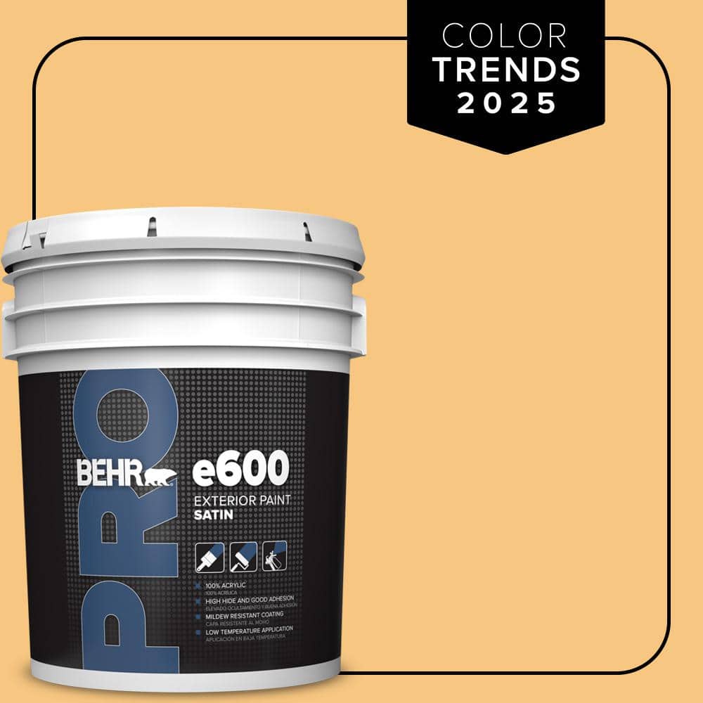 BEHR PRO 5 gal. #PPU6-07 Jackfruit Satin Exterior Paint