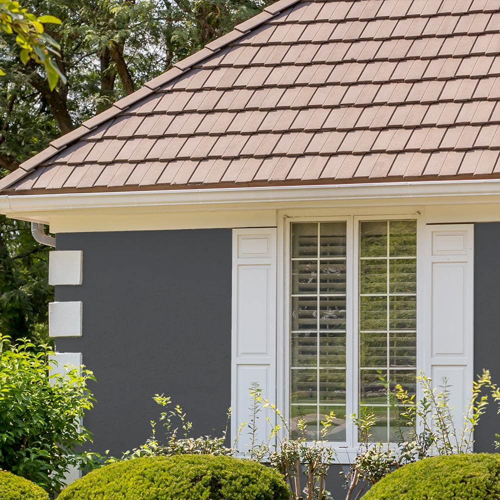 BEHR PREMIUM 1 gal. #N500-6 Graphic Charcoal Elastomeric Masonry, Stucco and Brick Exterior Paint (4)