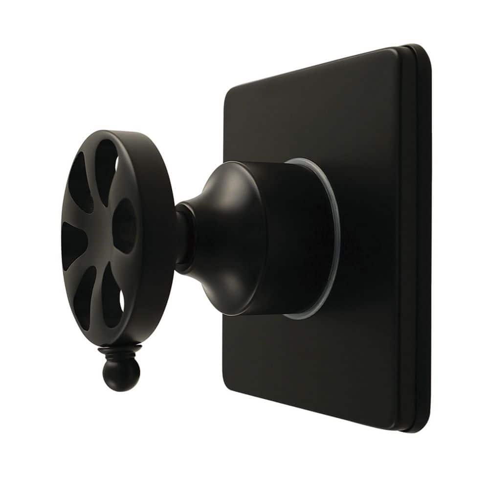 Kingston Brass Belknap 3/4 in. Single-Handle 1-Hole Wall Mount 6-Way Diverter Valve with Trim Kit in Matte Black (1)