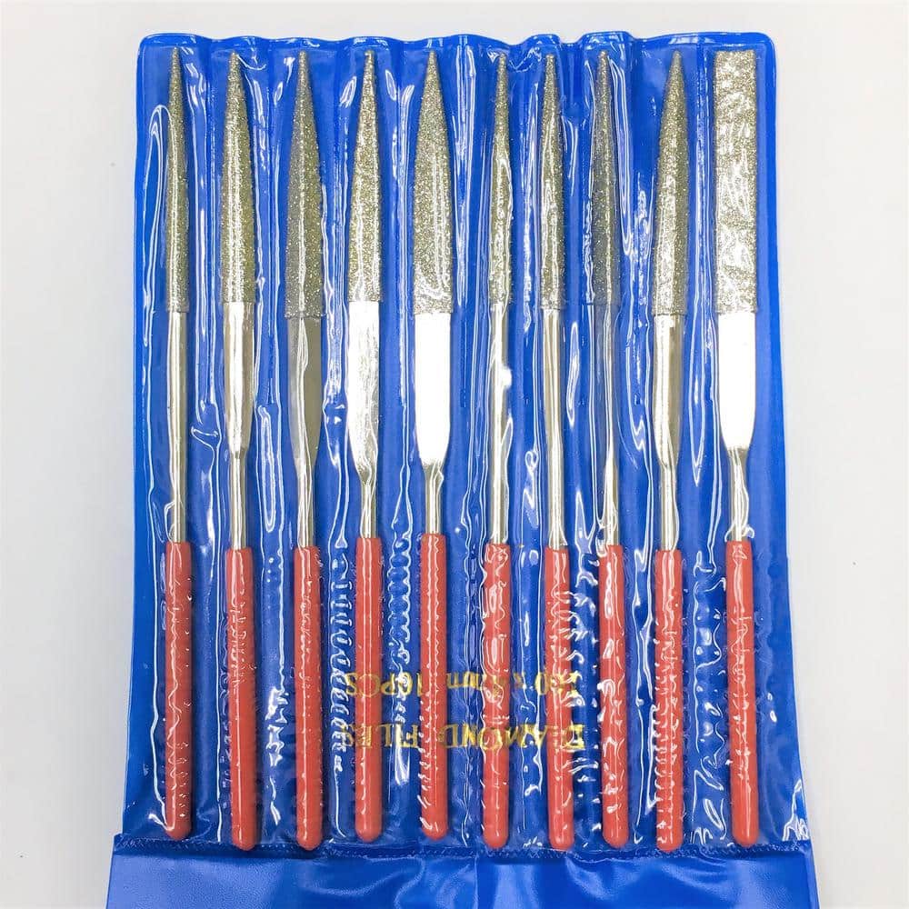 Monster 6-1/2 in. Diamond File for Granite, Marble, Porcelain, Ceramic and Stone with Different Shapes 10-Piece Set (2)