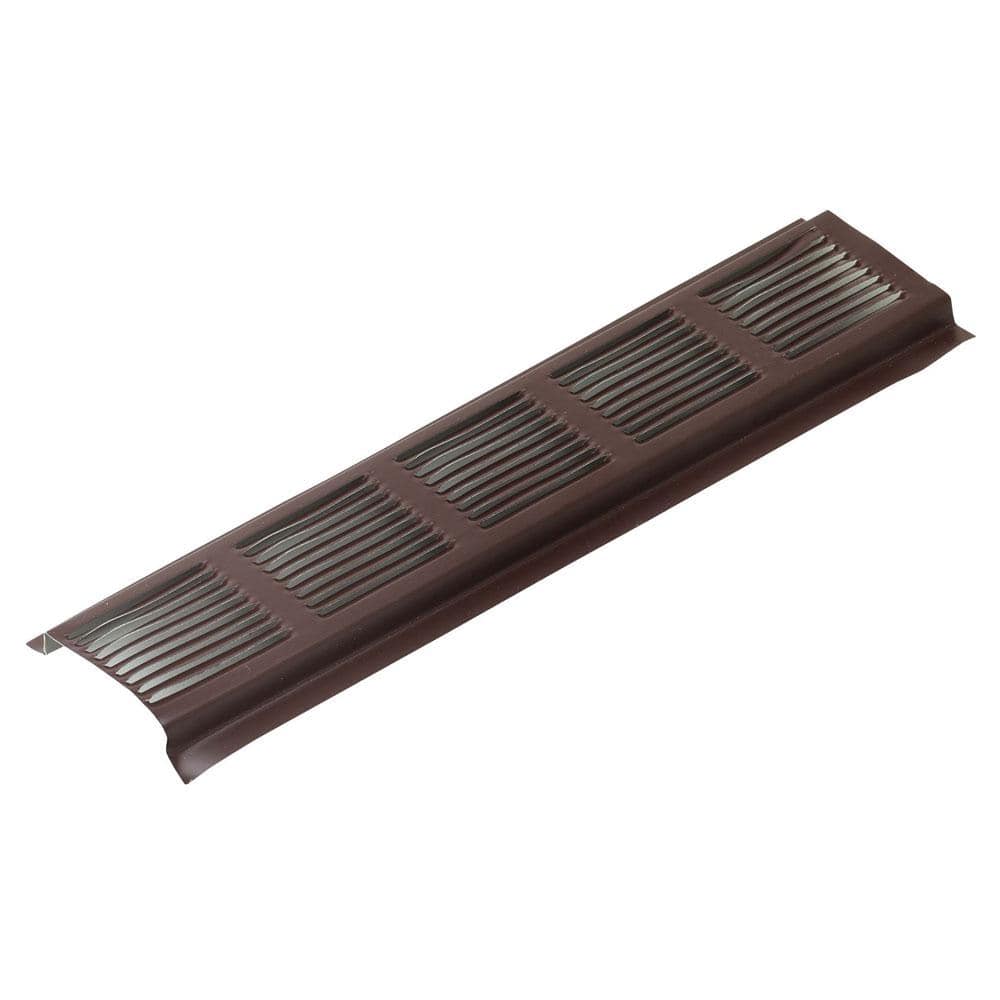 Gibraltar Building Products 2.75 in. x 96 in. Rectangular Brown/Tan Corrosion Resistant Aluminum Soffit Vent (1)