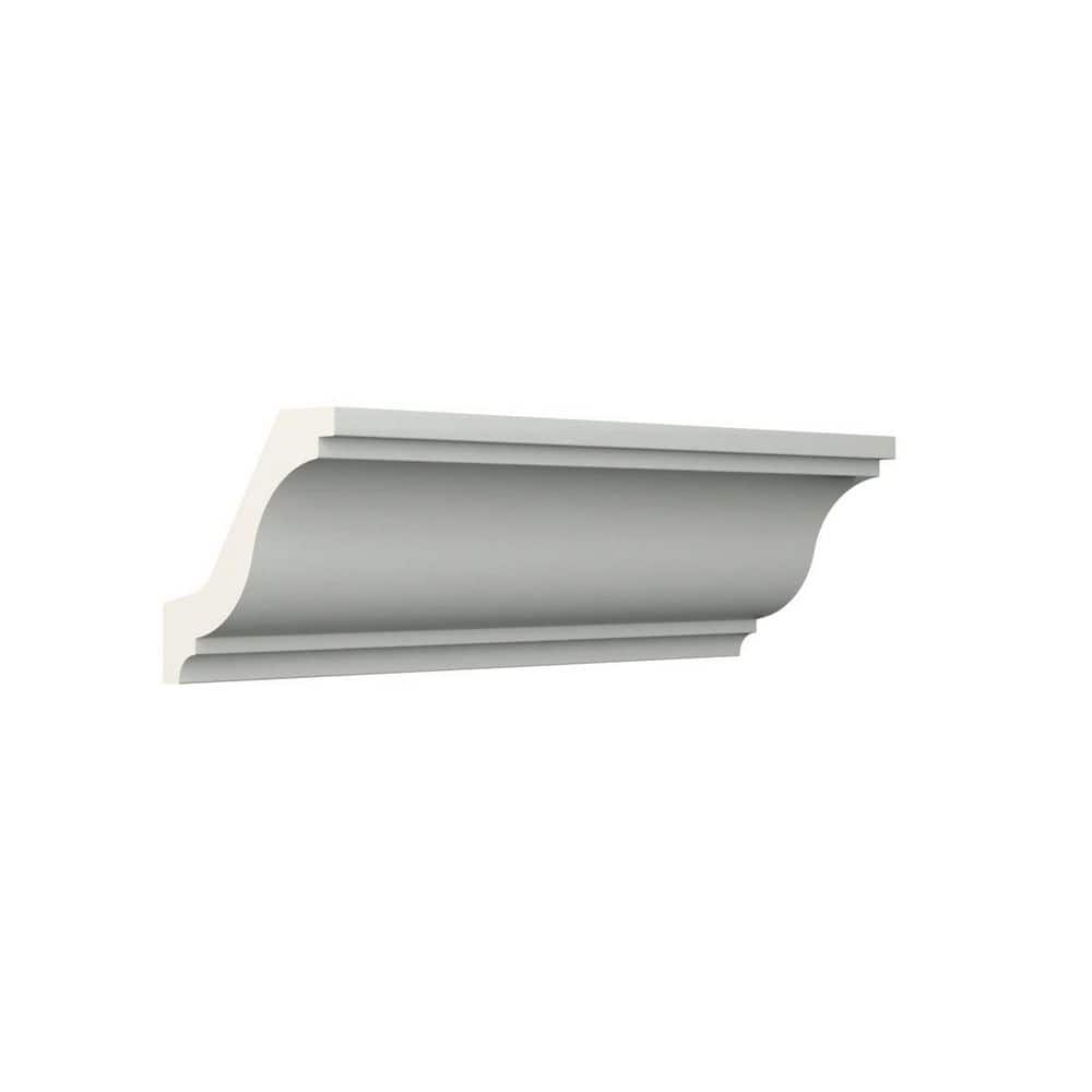 Ekena Millwork Scarlett 2 in. D x 2.75 in. W x 94.5 in. L Polyurethane Crown Moulding (2)