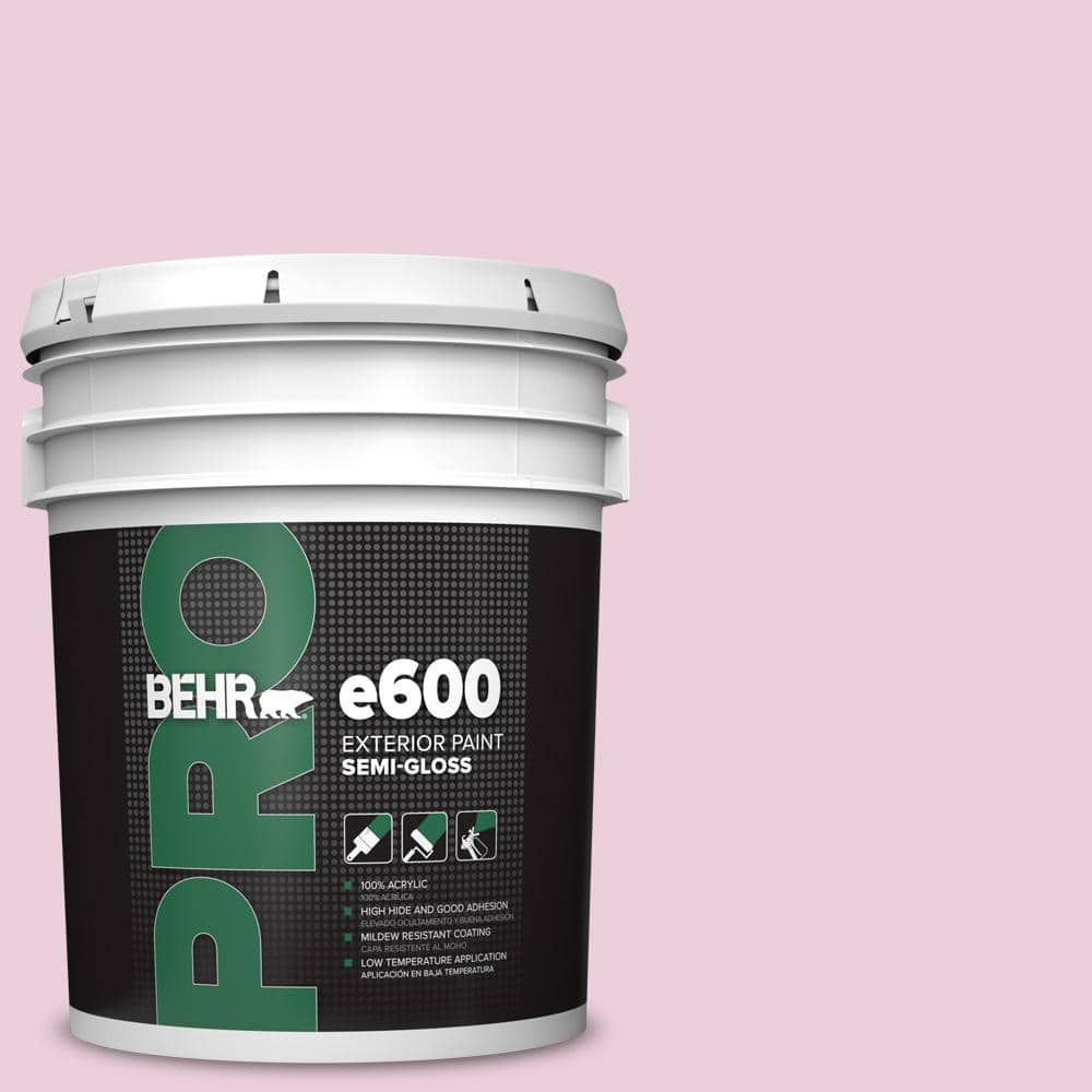 BEHR PRO 5 gal. #M130-2 Creamy Freesia Semi-Gloss Exterior Paint