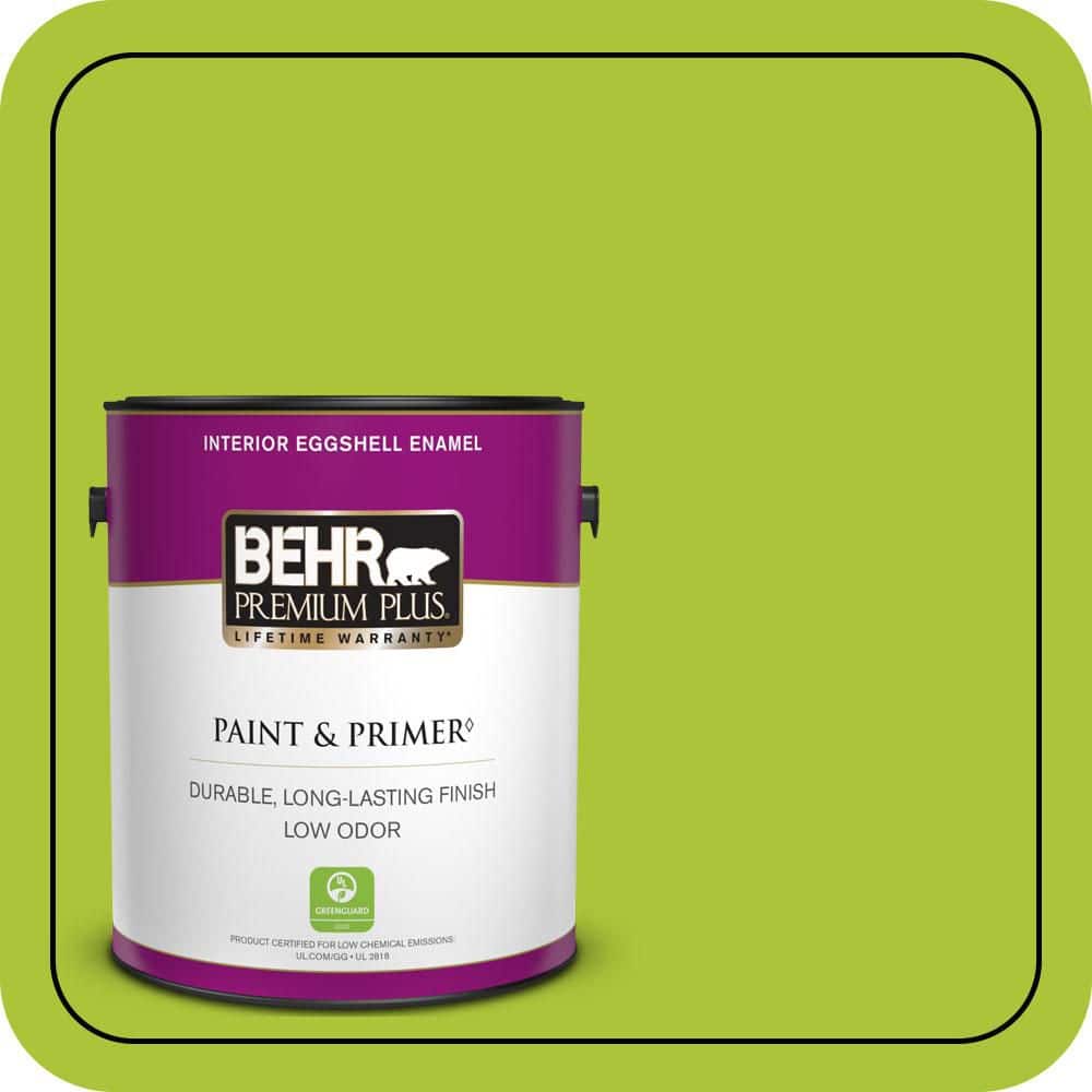 BEHR PREMIUM PLUS #410B-6 Crisp Green Interior/Exterior Paint & Primer Color Sample (1)