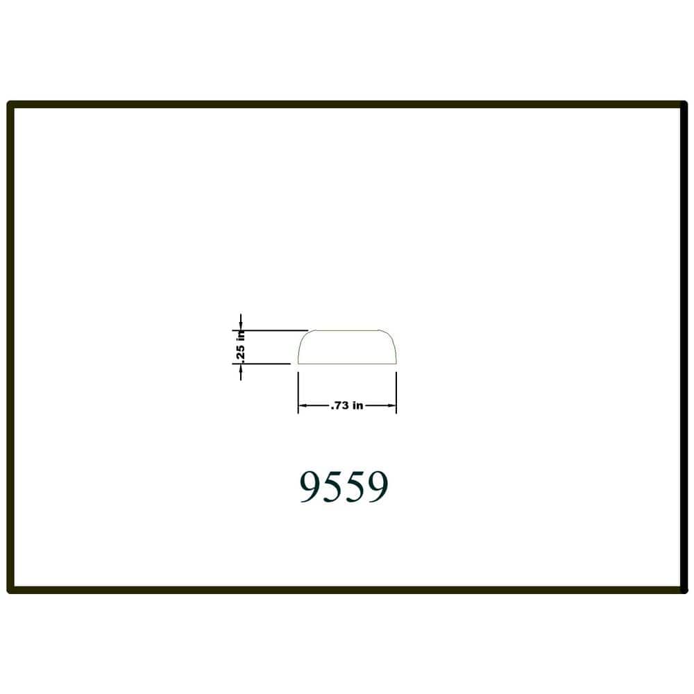 HOUSE OF FARA 1/4 in. x 3/4 in. x 8 ft. WM142 Oak Wood Screen Moulding (2)