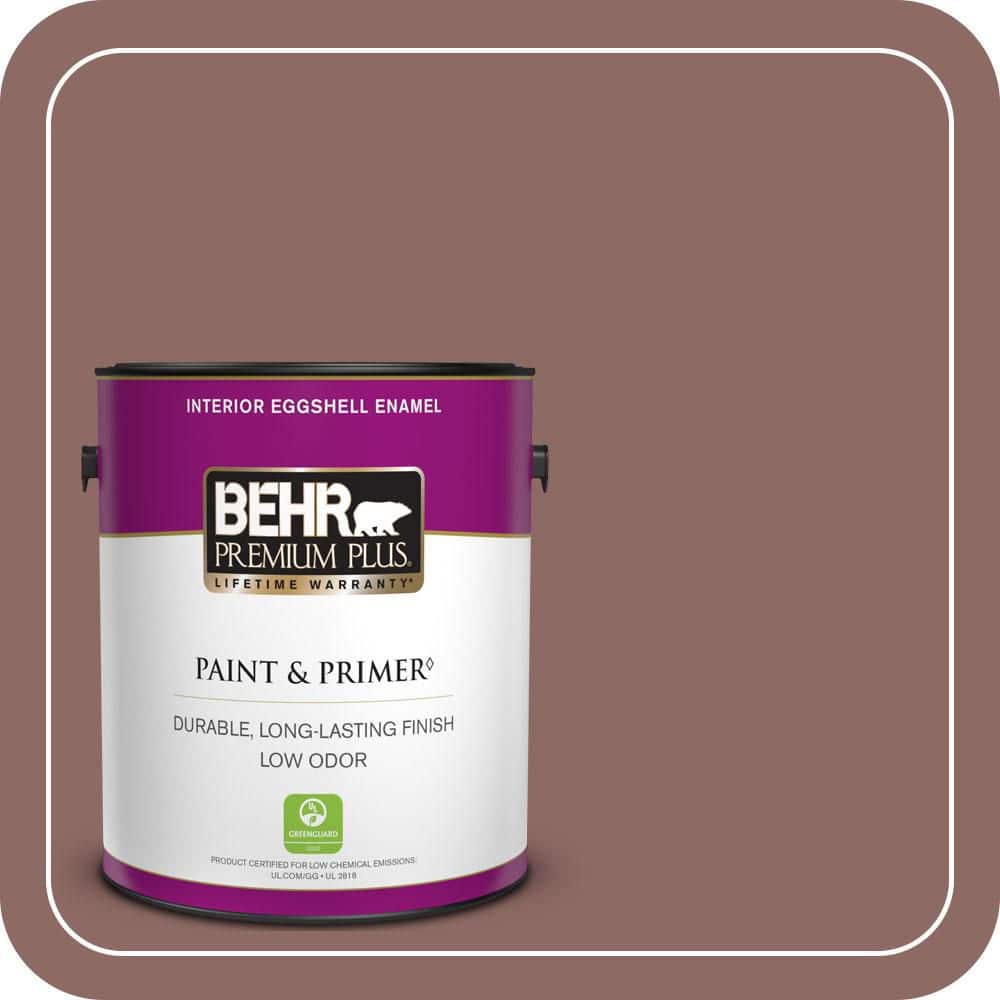 BEHR PREMIUM PLUS 1 gal. #700B-5 Red Stone Eggshell Enamel Low Odor Interior Paint & Primer